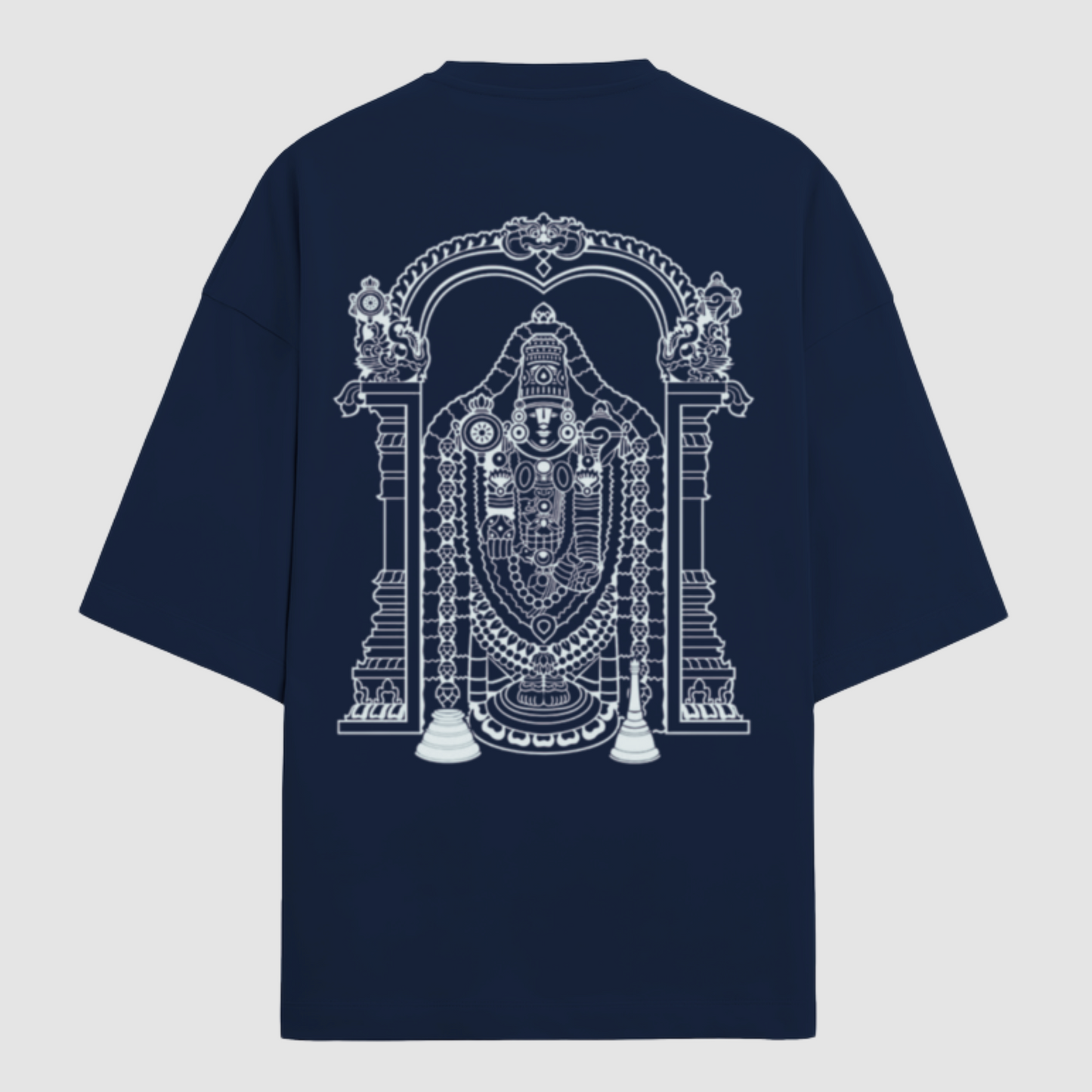 Oversized T-shirt having Tirupati Balaji divine blessings