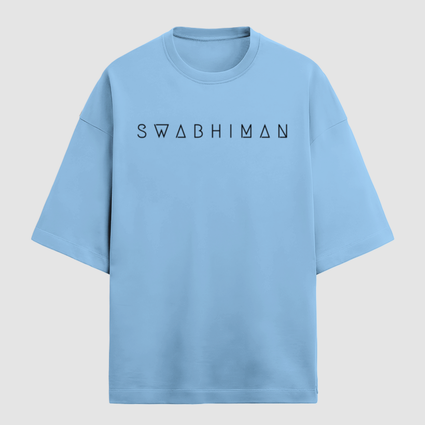 Baby Blue Krishna Oversized Heavy Weight Tshirt