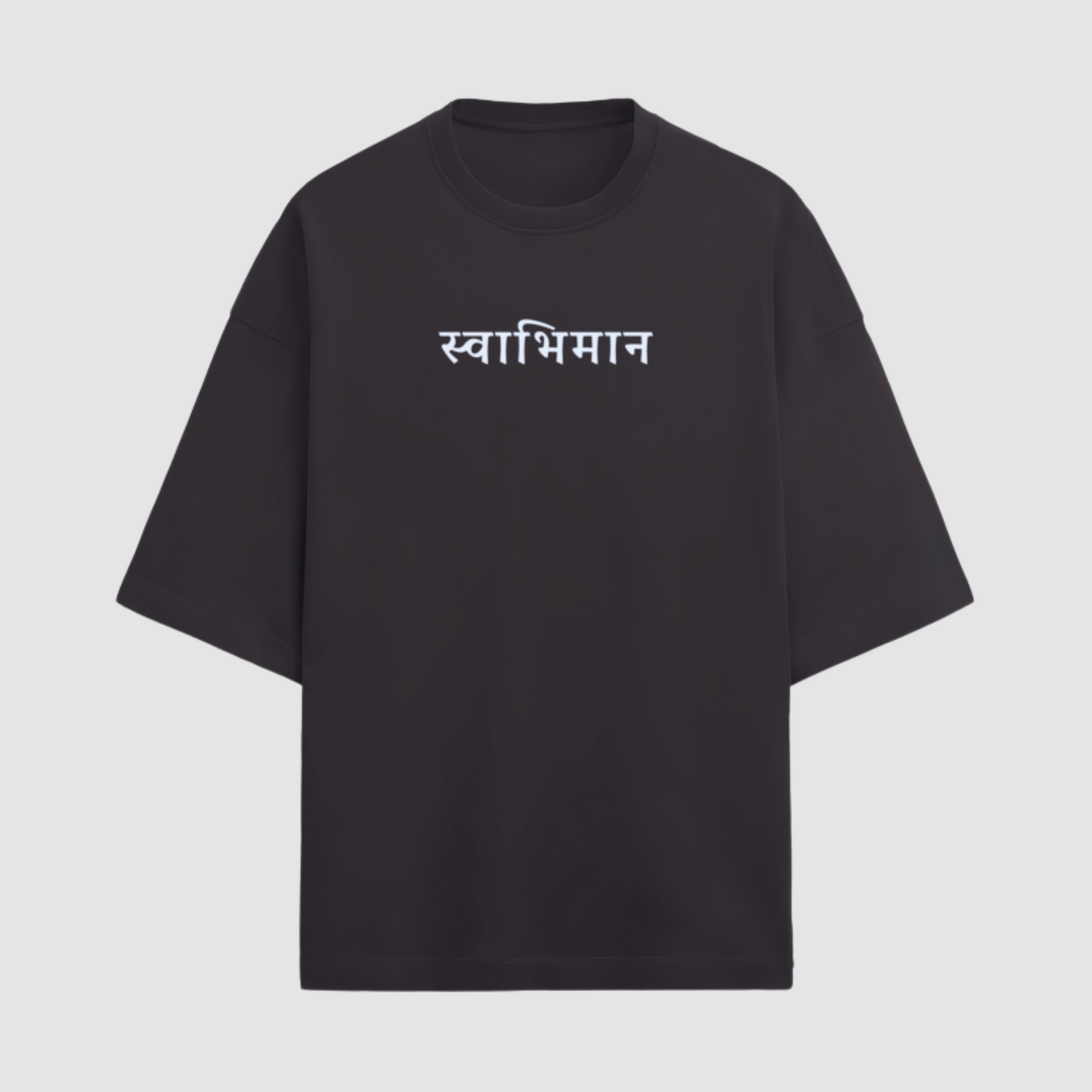 Fierce Valor: Black Premium Fabric 280 gsm Oversized T-Shirt with Warrior Graphic