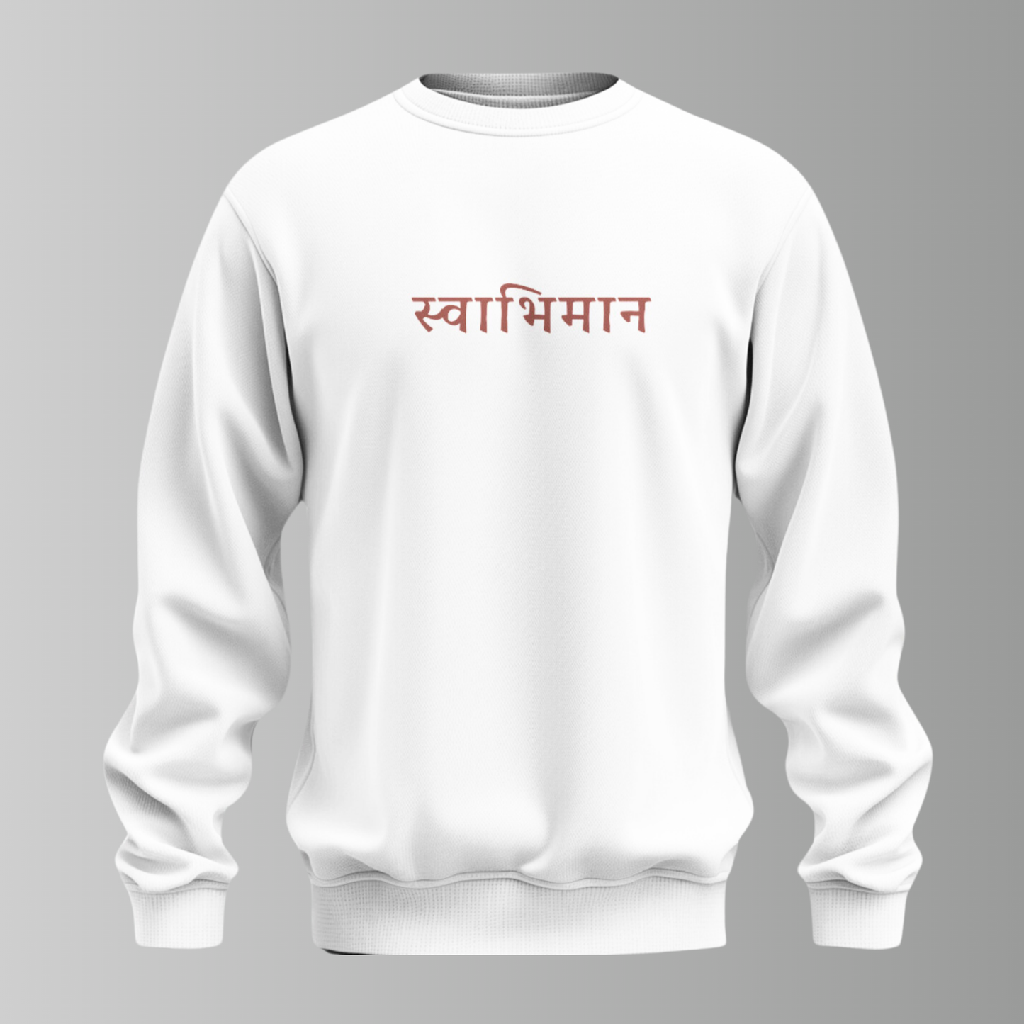 Guardian of Faith: White Hanuman Oversized Sweatshirt