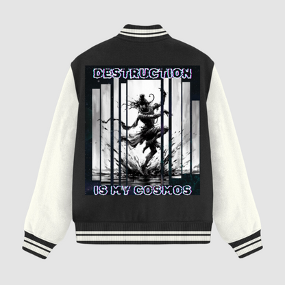 Varsity Jacket having Shiva Cosmos Design