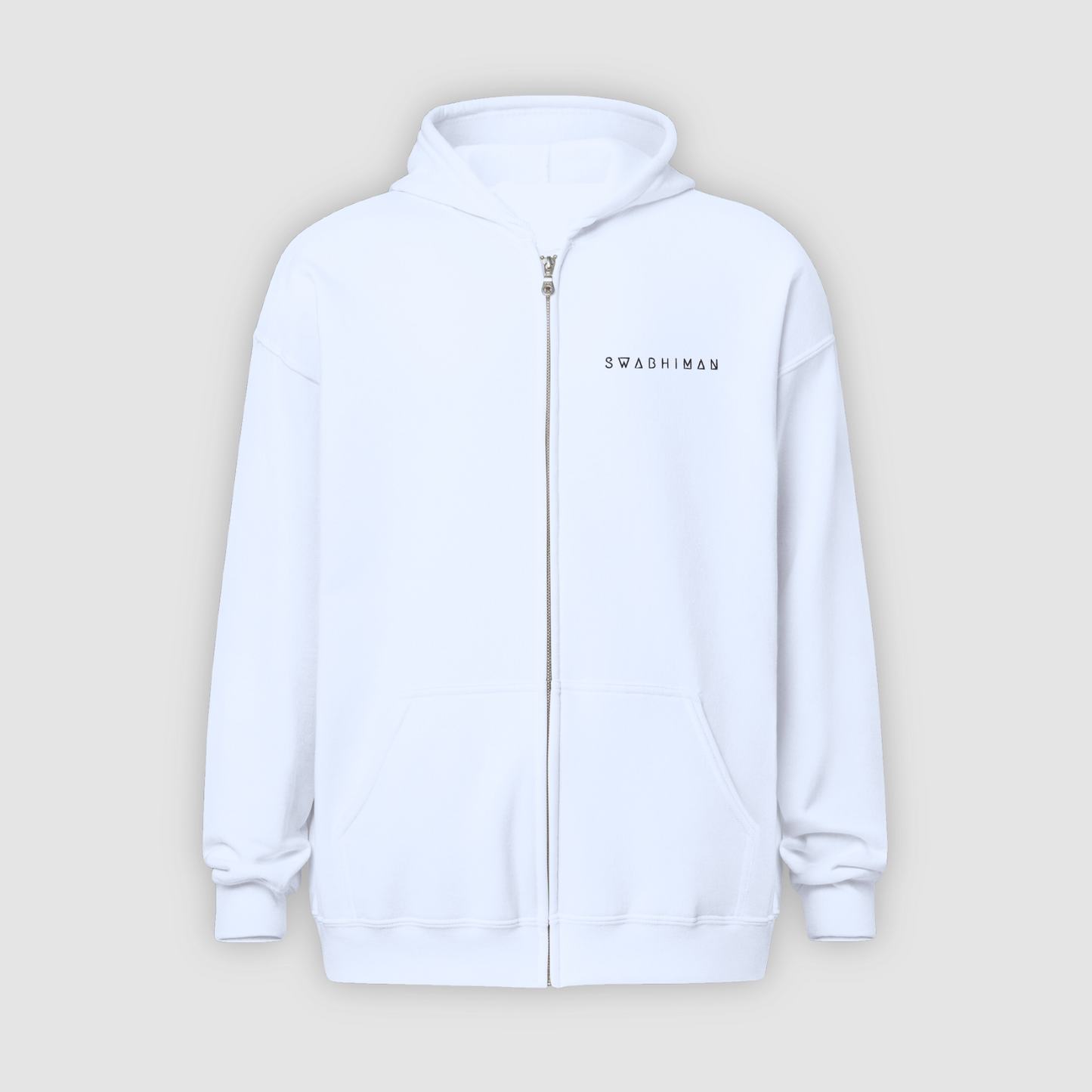 White Zip Hoodie