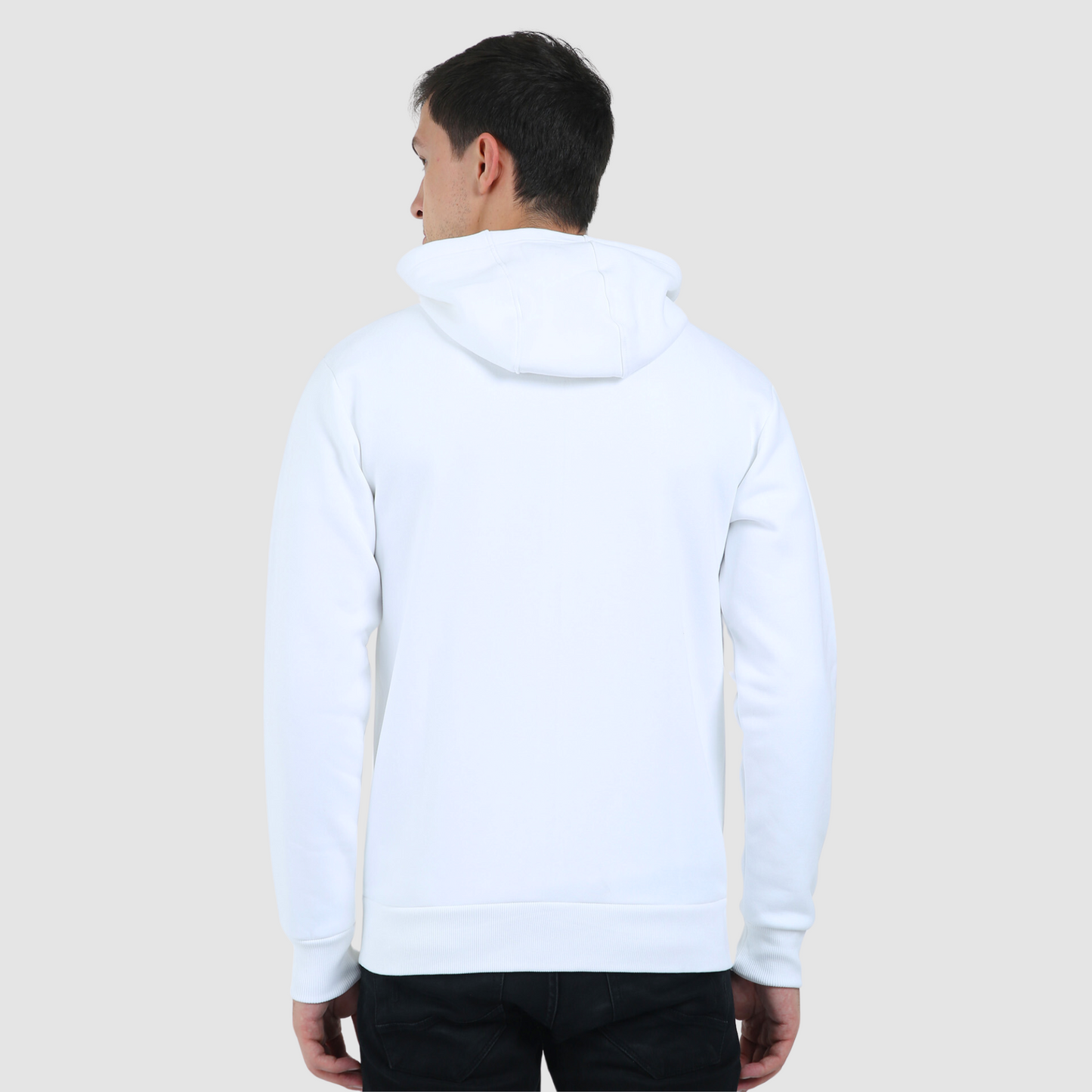 White Zip Hoodie