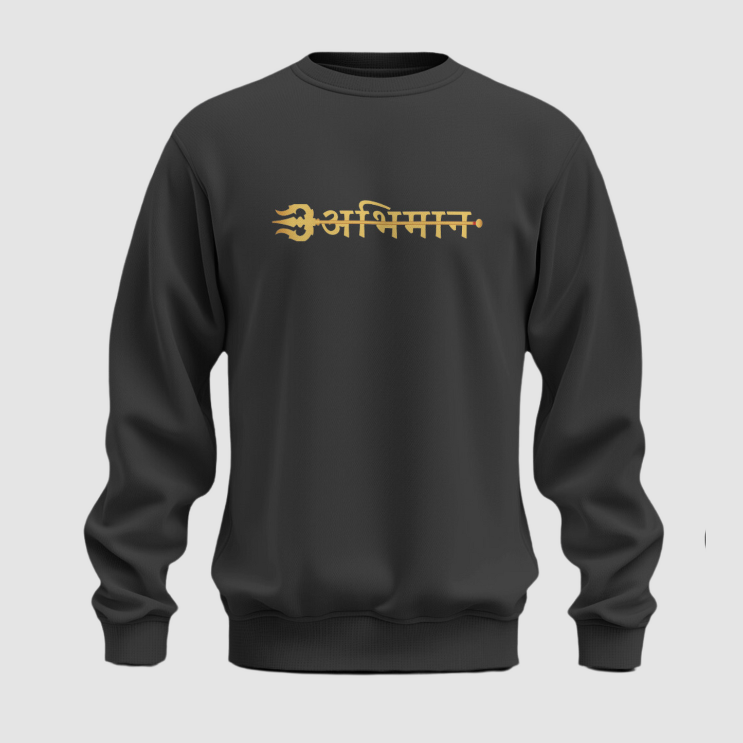 Soul of Shiva: Black Mahadev Oversized Sweatshirt