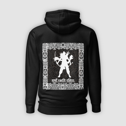 Path of Righteousness: Lord Rama Black Hoodie