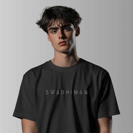 Black Oversized Premium Fabric T-shirt