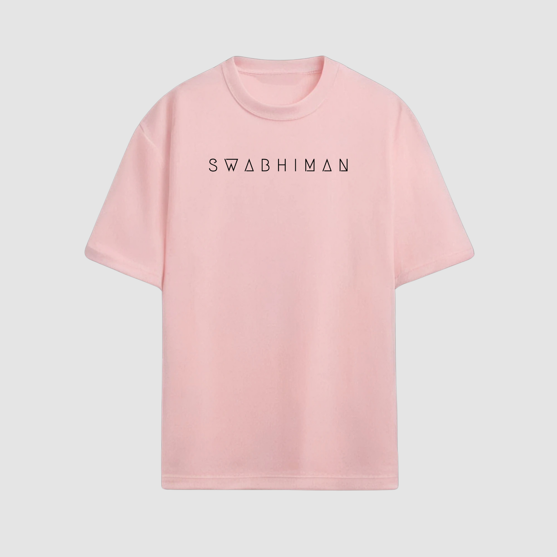 Light Baby Pink Classic Oversized Tshirt – Swabhiman Collection