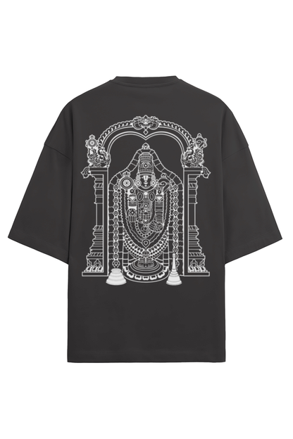 Oversized T-shirt having Tirupati Balaji divine blessings