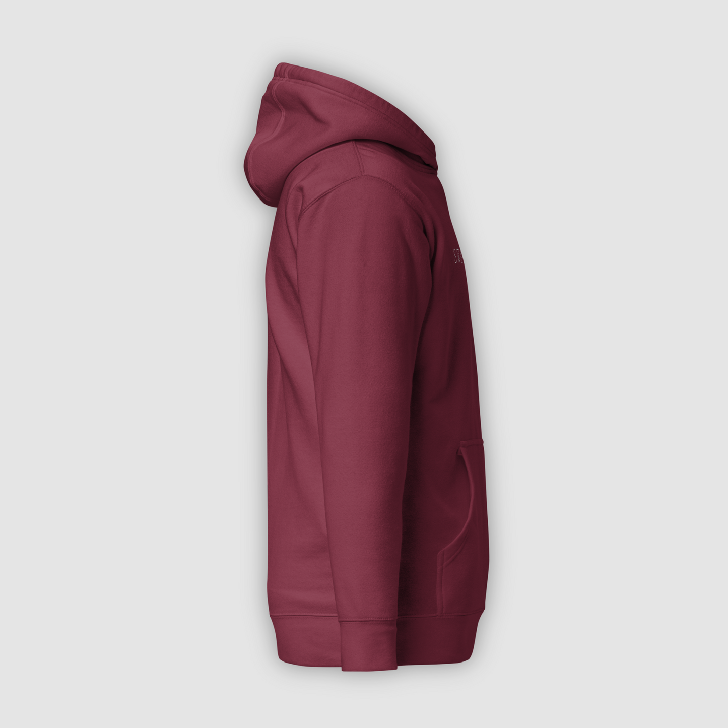 Maroon Hooded Sweatshirt