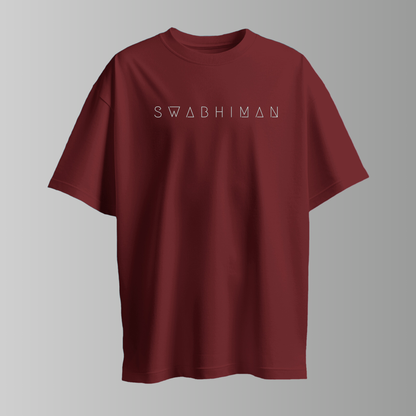 Maroon Premium Fabric Oversized T-shirt