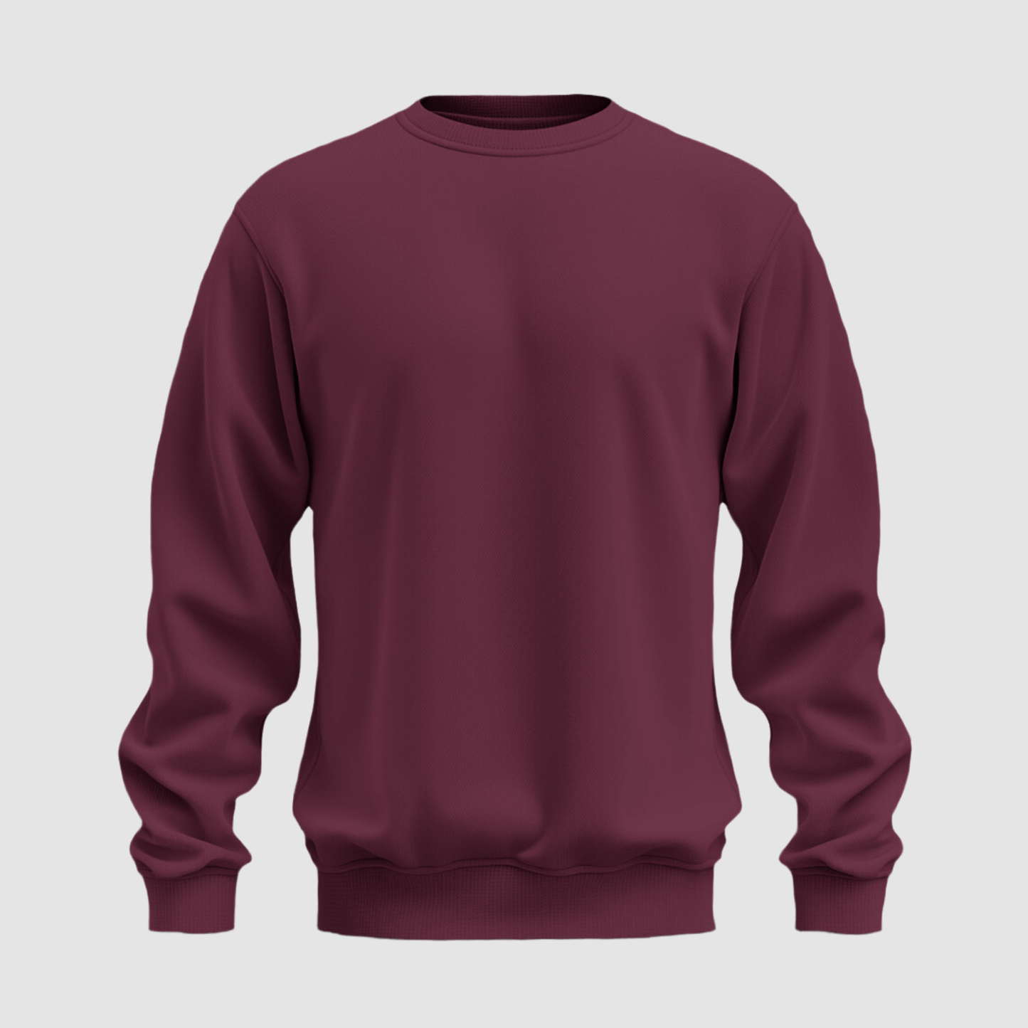 Maroon Oversized Sweatshirt