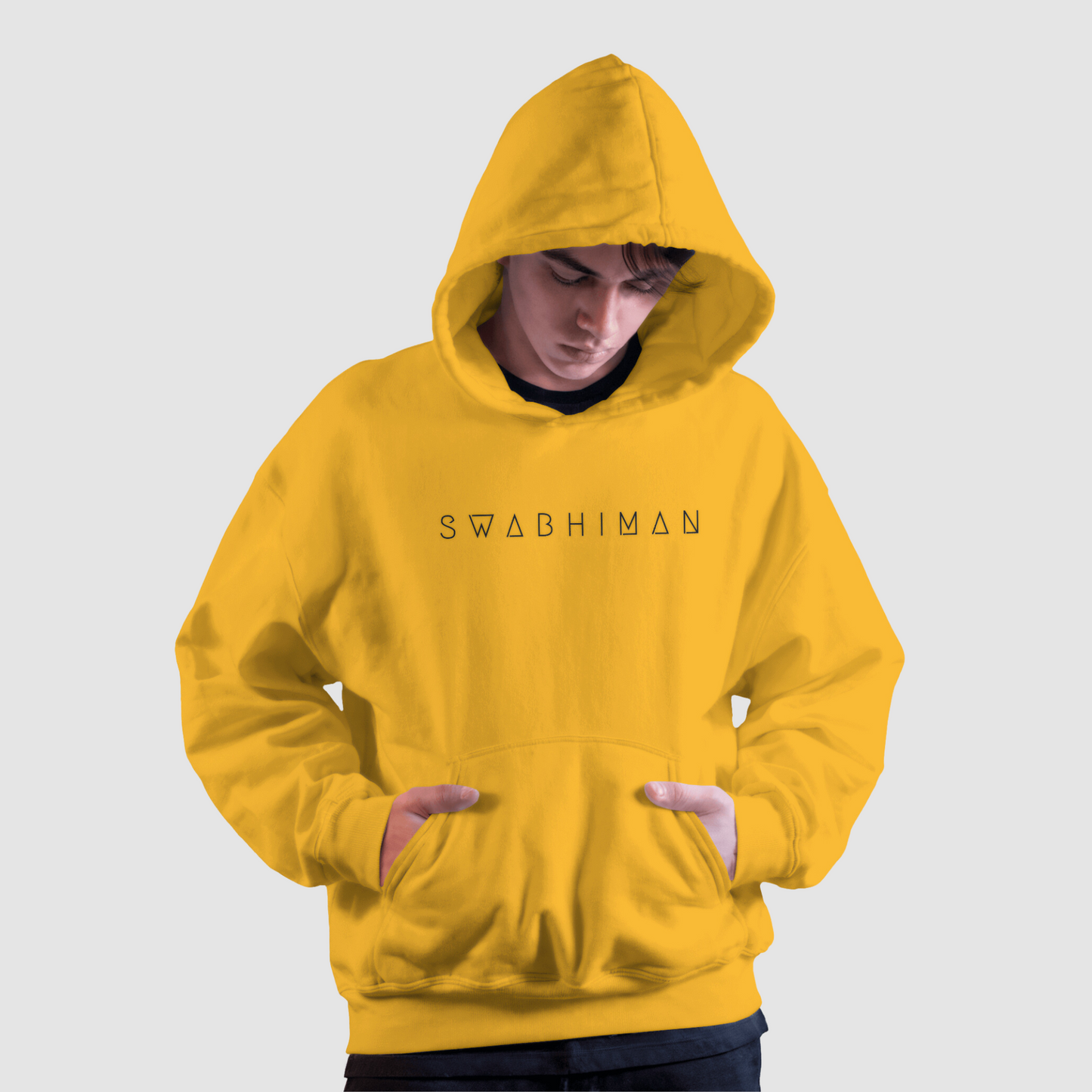 Mustard Yellow Hooded Sweatshirt