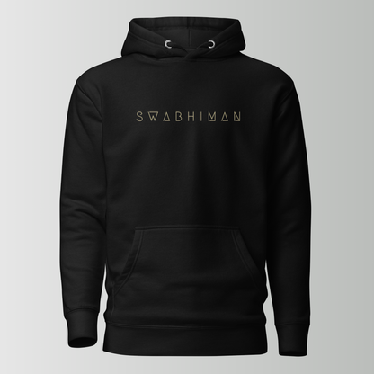 Heavyweight Premium Black Hoodie – Kaal Om Design