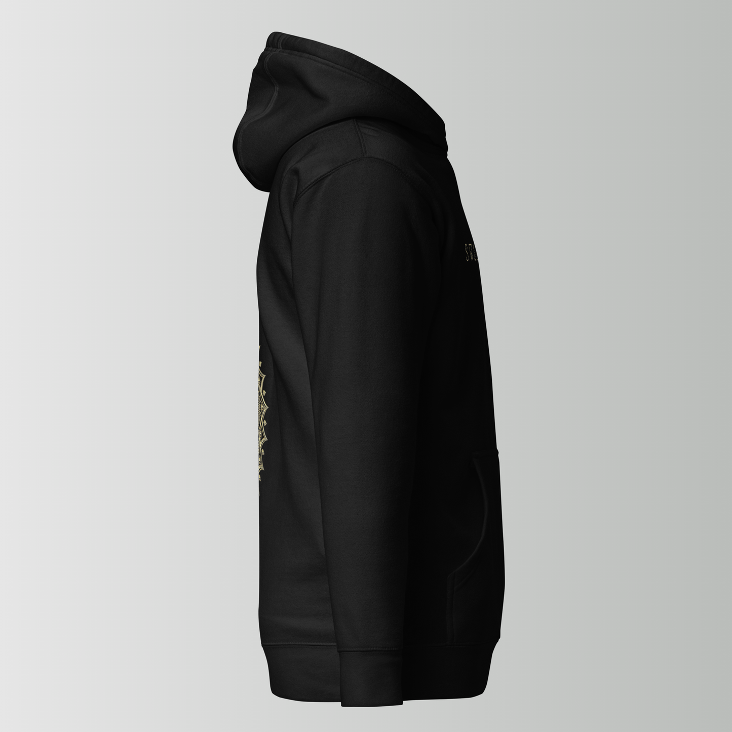 Heavyweight Premium Black Hoodie – Kaal Om Design