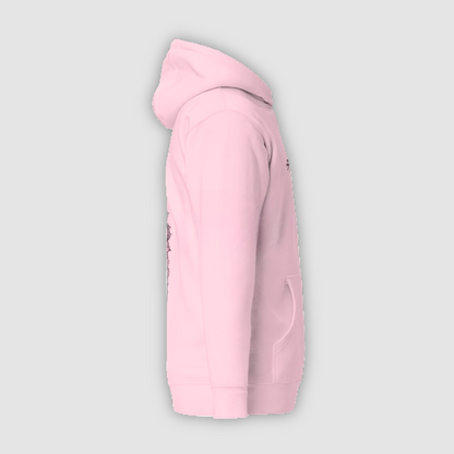 Eternal Grace: Light Pink Shiva Design Hoodie