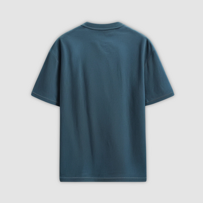 Oversized Petrol Blue Classic Tshirt