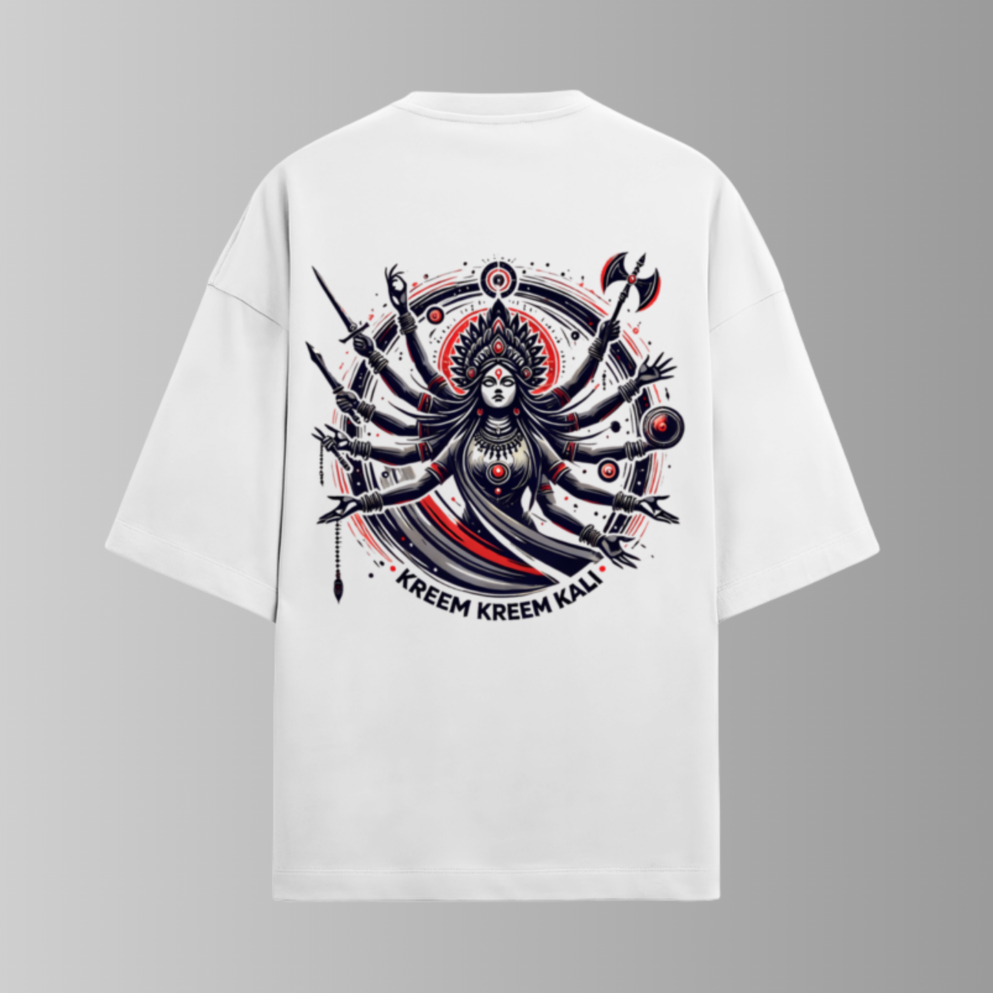 White Oversized Heavyweight Maa Kali T-shirt