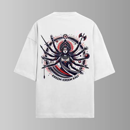 White Oversized Heavyweight Maa Kali T-shirt