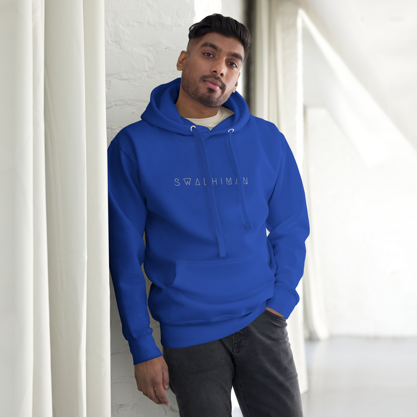 Royal Blue Hooded Sweatshirt